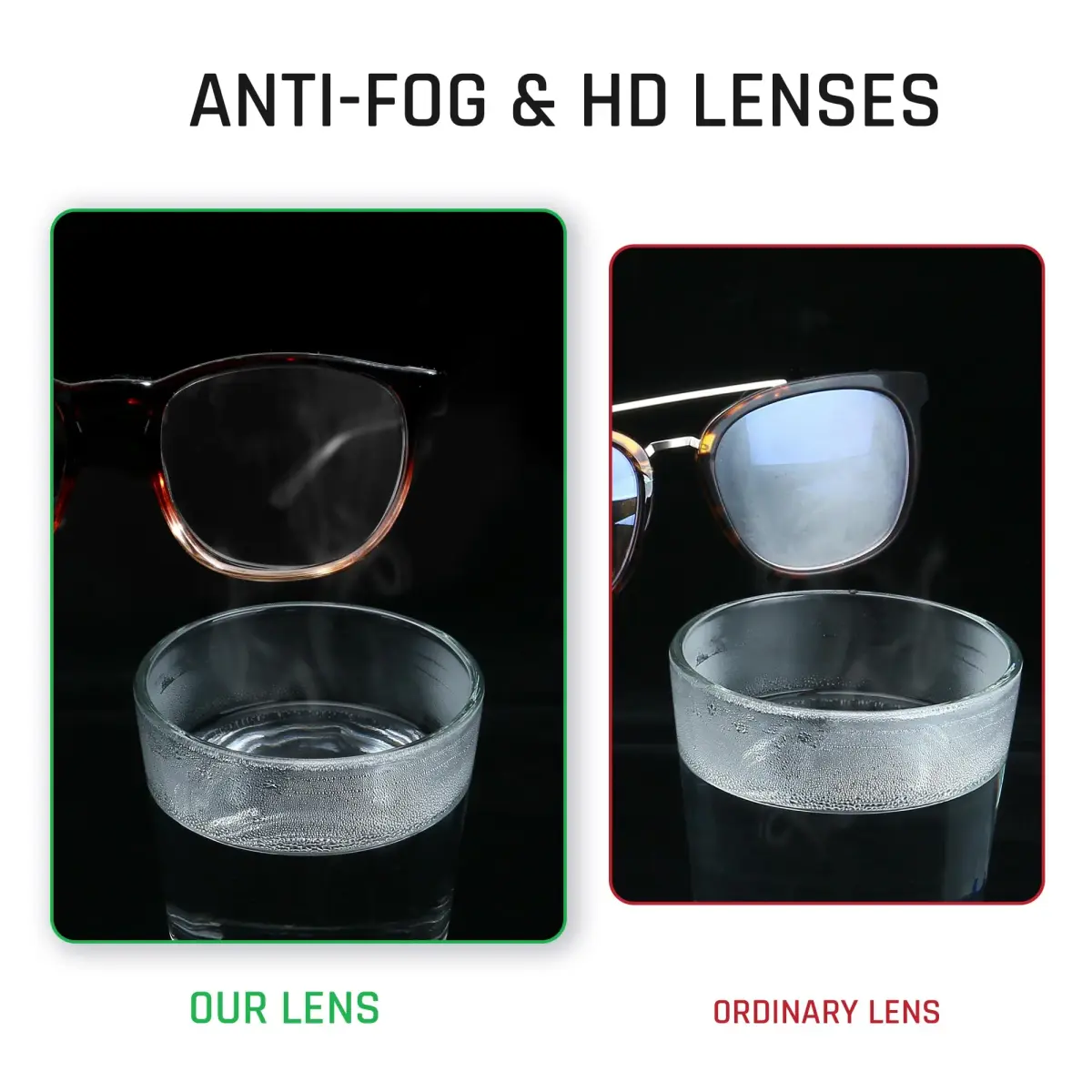 TOREGE Clear Safety Glasses Gradient Brown | Anti-Fog, Anti-Blue Light, UV Protection, ANSI Z87.1 Certified - view 3