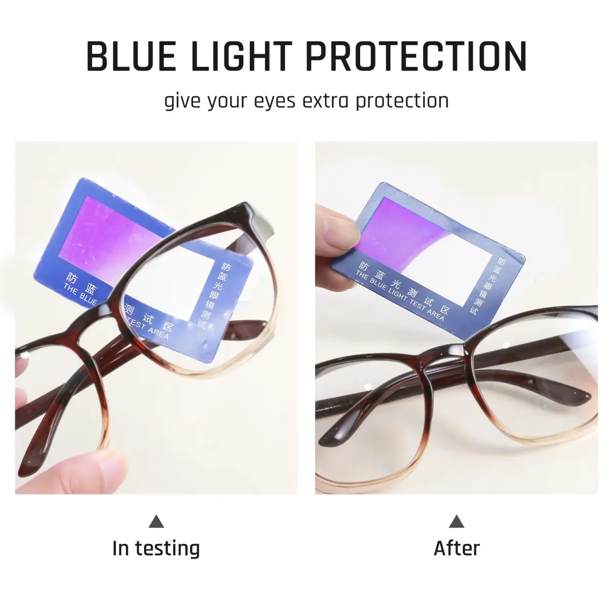 TOREGE Clear Safety Glasses Gradient Brown | Anti-Fog, Anti-Blue Light, UV Protection, ANSI Z87.1 Certified - view 4
