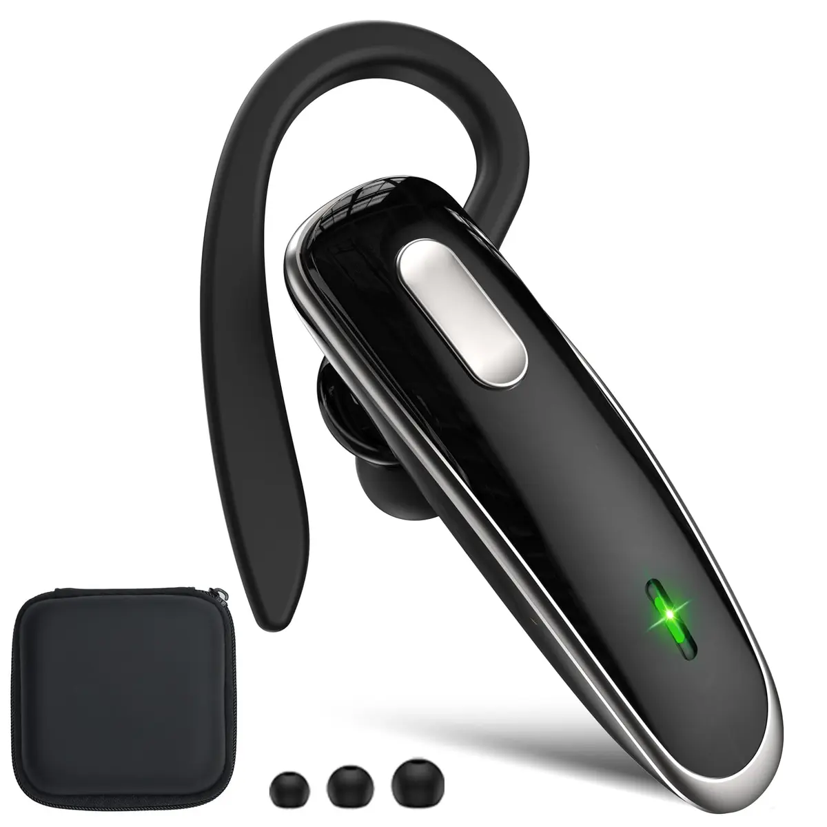 Jinreoo Bluetooth Headset V5.1 | Noise Cancellation, Long Battery, Universal Compatibility - main product image