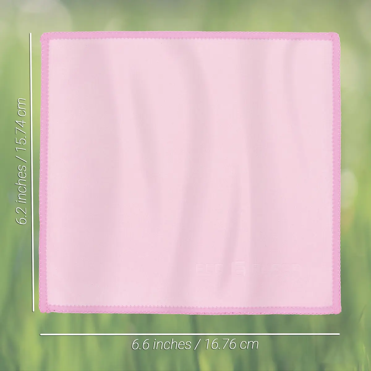 Eco-Fused Microfiber Cleaning Cloths 5 Pack 16.7 cm x 15.7 cm | Double-Sided Suede & Microfiber for Screens & Glasses - view 2