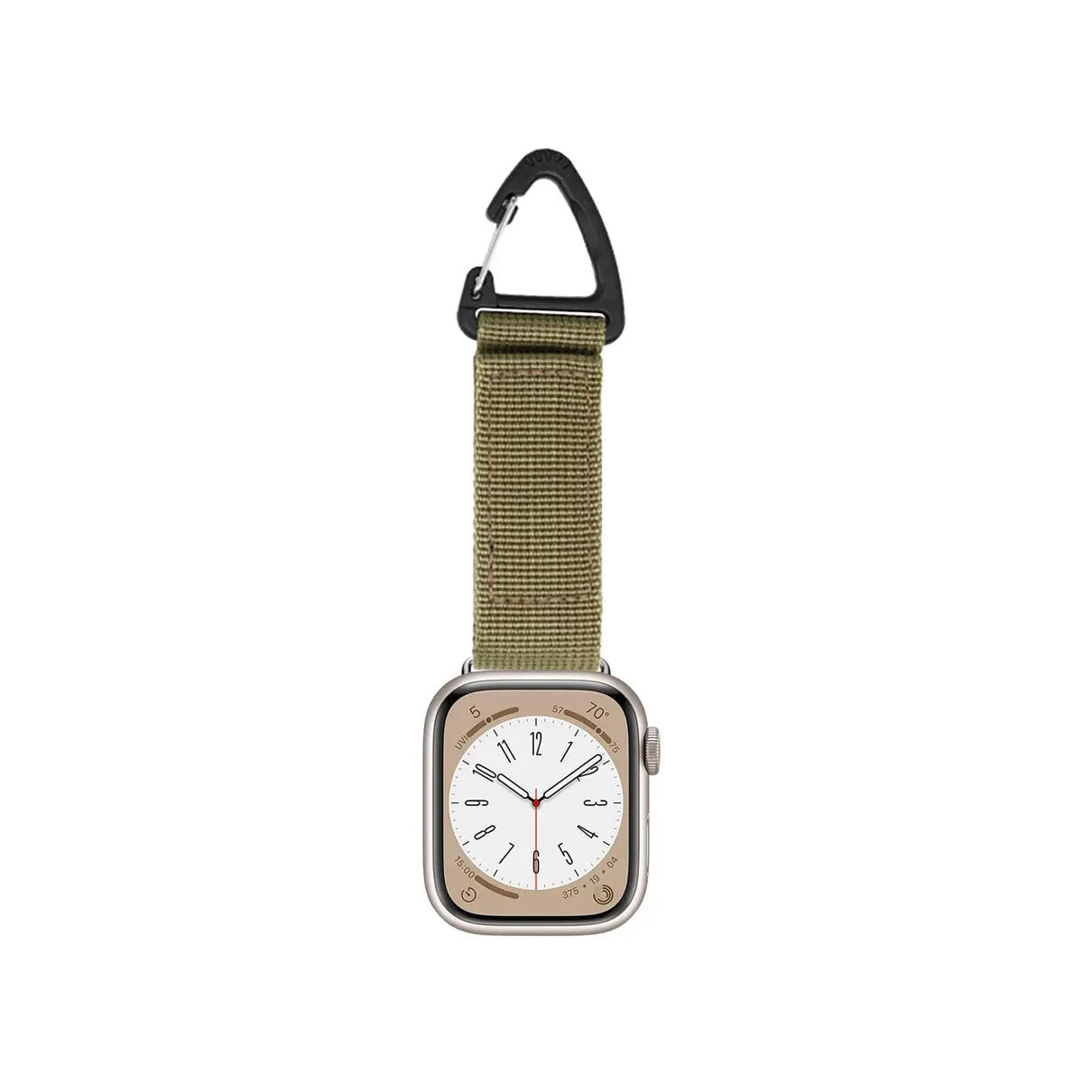 YwonShne Nylon Strap Compatible with Apple Watch Series Ultra 8 7 6 5 4 3 2 1 SE | Military Tactical Breathable Webbing - main product image