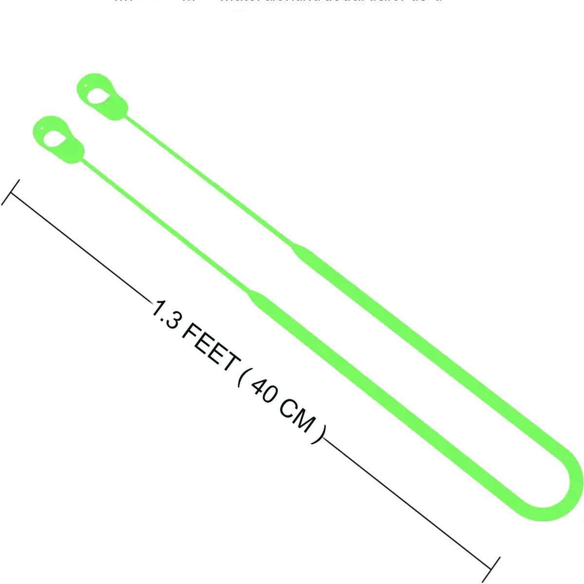YBSCJHGR Anti-Lost Strap for Bose QuietComfort Earbuds II & Ultra, Silicone Neck Cord (Green) - view 4