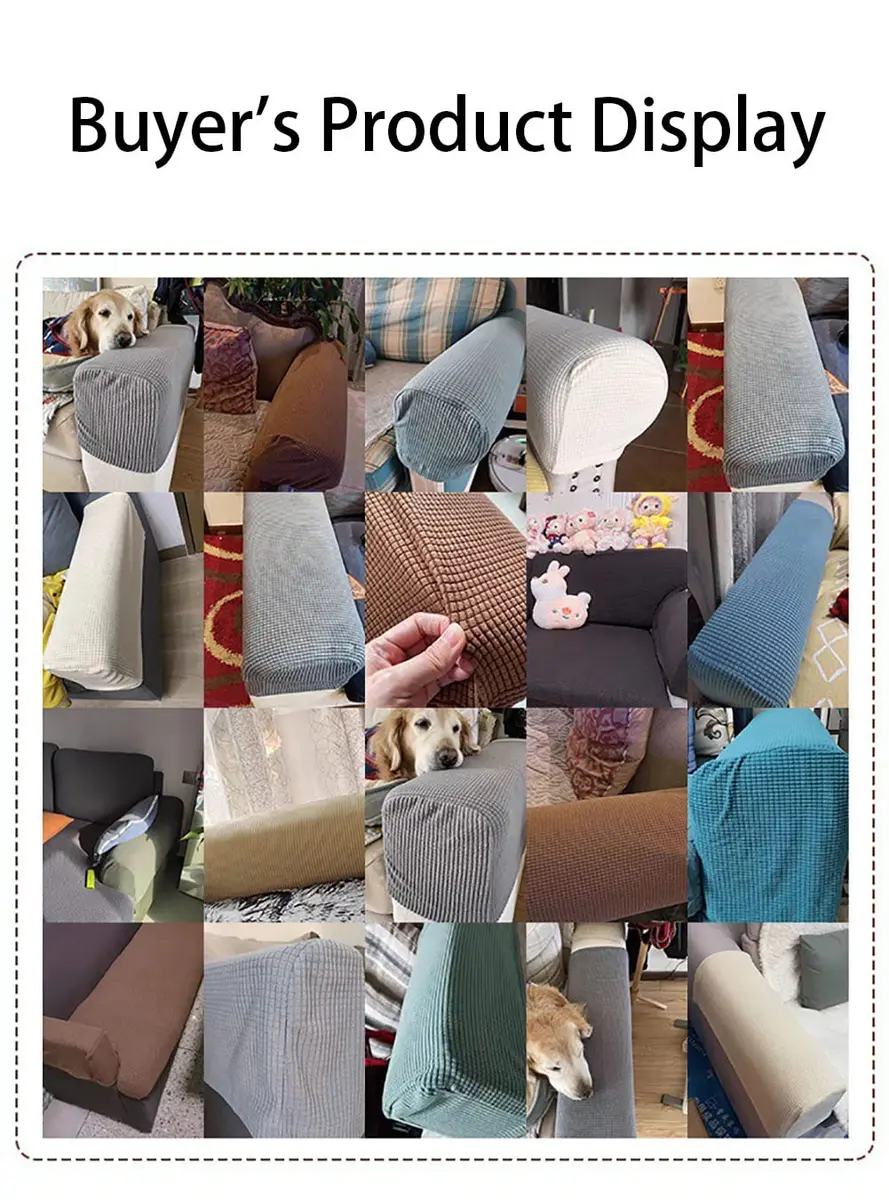 Chaexii Elastic Polyester Sofa Arm Cover 45.5-53cm | Scratch Resistant & Durable - view 7