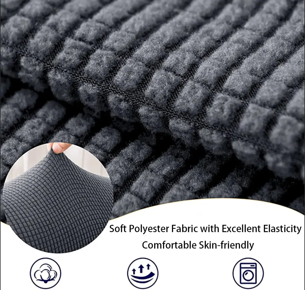 Chaexii Elastic Polyester Sofa Arm Cover 45.5-53cm | Scratch Resistant & Durable - view 2