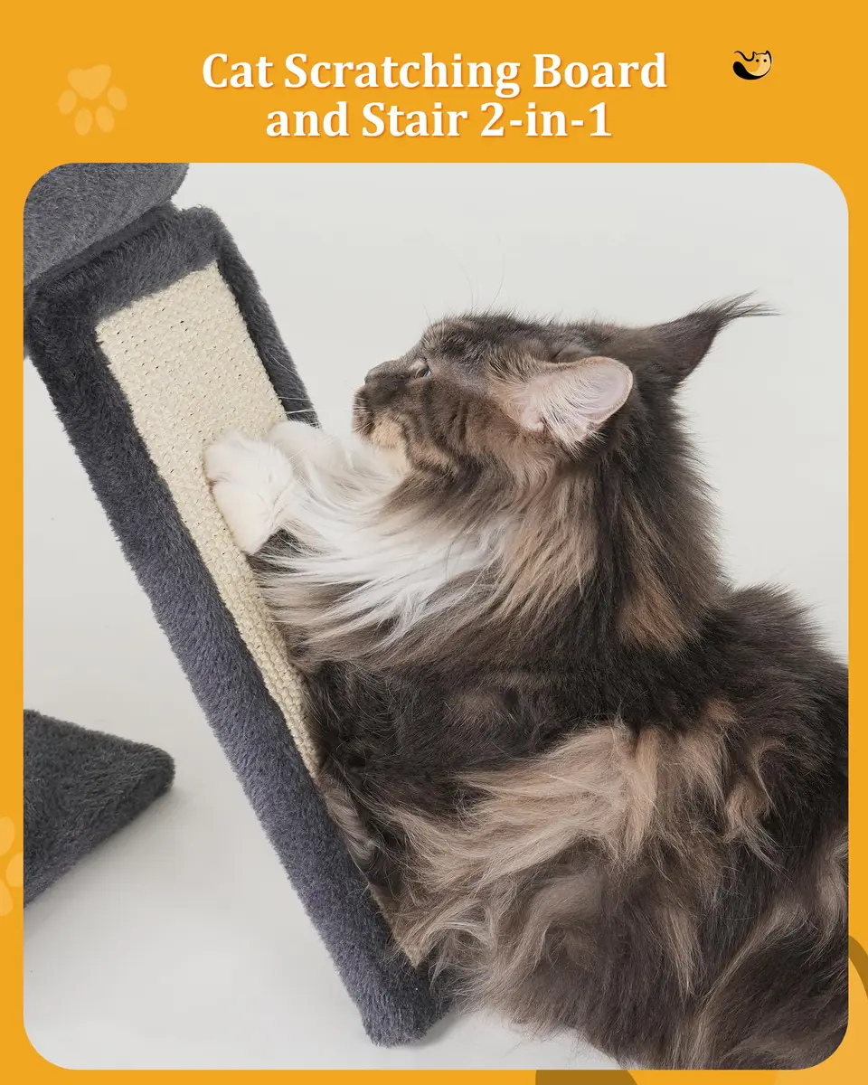 Aechonow Cat Tree for Large Cats 20x16.5 Perch Bed for Adult Senior Cats | Durable Sisal & Washable Cushion - view 4