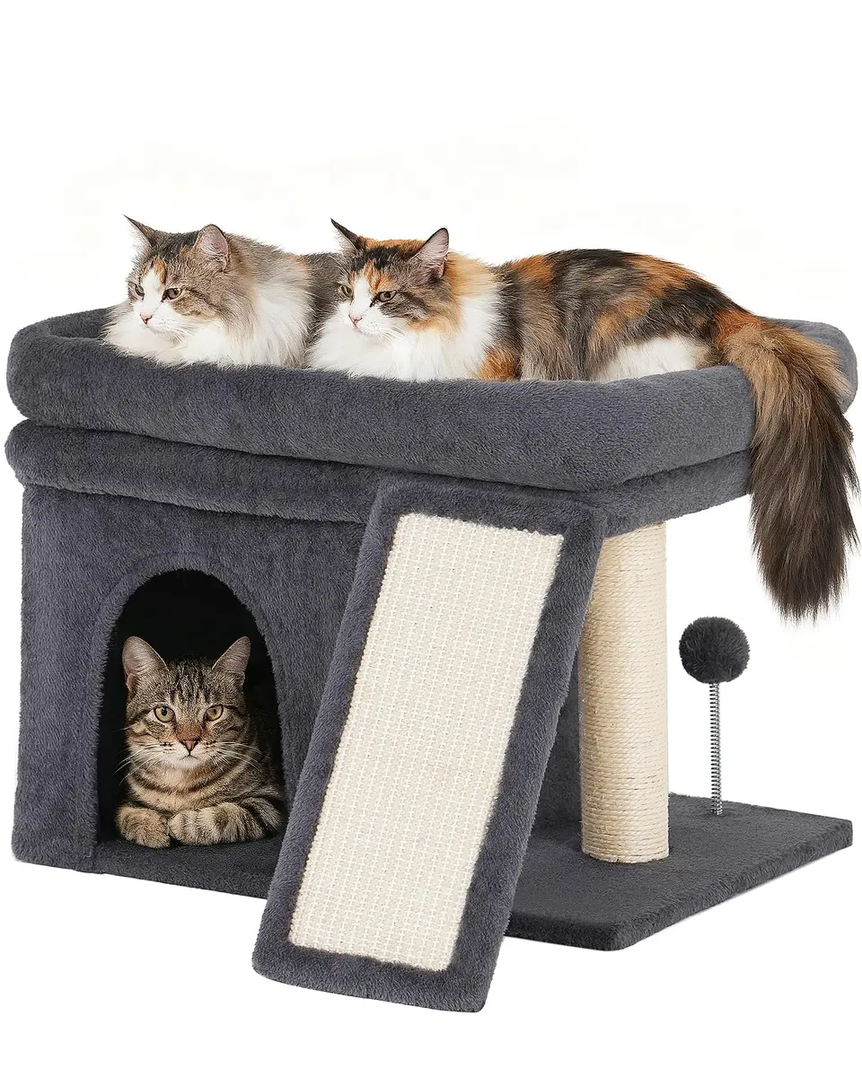 Aechonow Cat Tree for Large Cats 20x16.5 Perch Bed for Adult Senior Cats | Durable Sisal & Washable Cushion - main product image