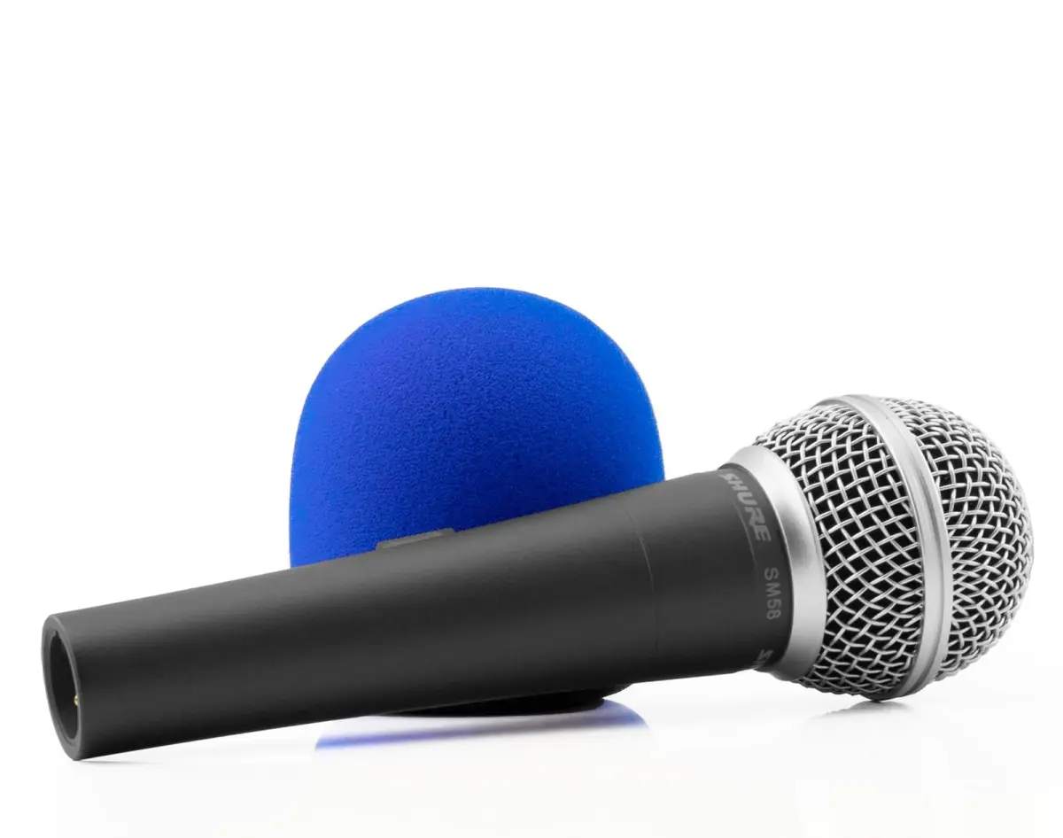 LEFXMOPHY Blue Foam Windscreen for Shure SM58 Microphone | Fits Beta 58A, SM48, PG58, 565SD, SA-M30, SV100, RK143G, PG48, 588 - view 3