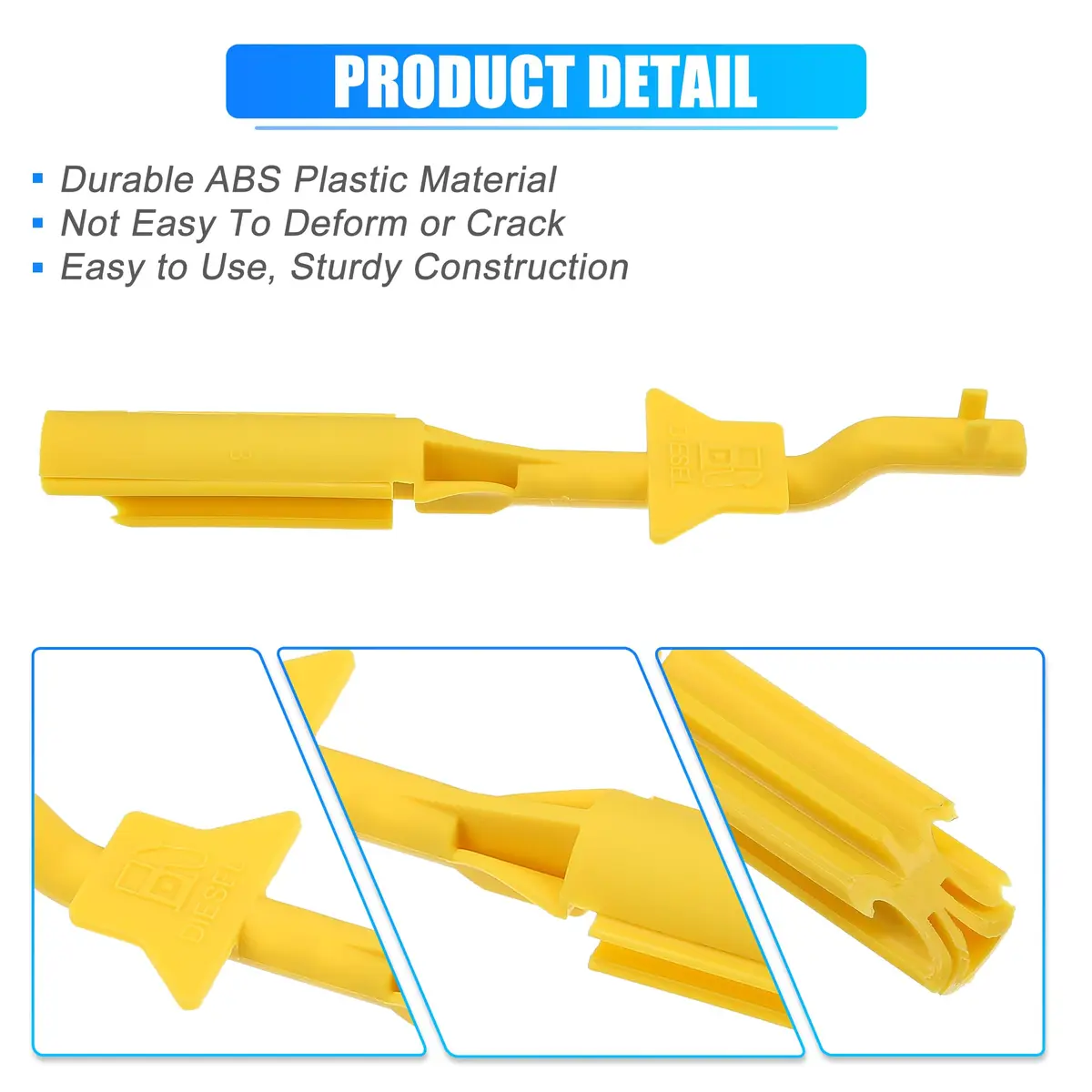 X AUTOHAUX Diesel Fuel Filler Restrictor Tool LR014047 for Land Rover | Yellow Plastic - view 5