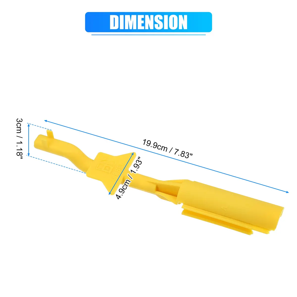 X AUTOHAUX Diesel Fuel Filler Restrictor Tool LR014047 for Land Rover | Yellow Plastic - view 7