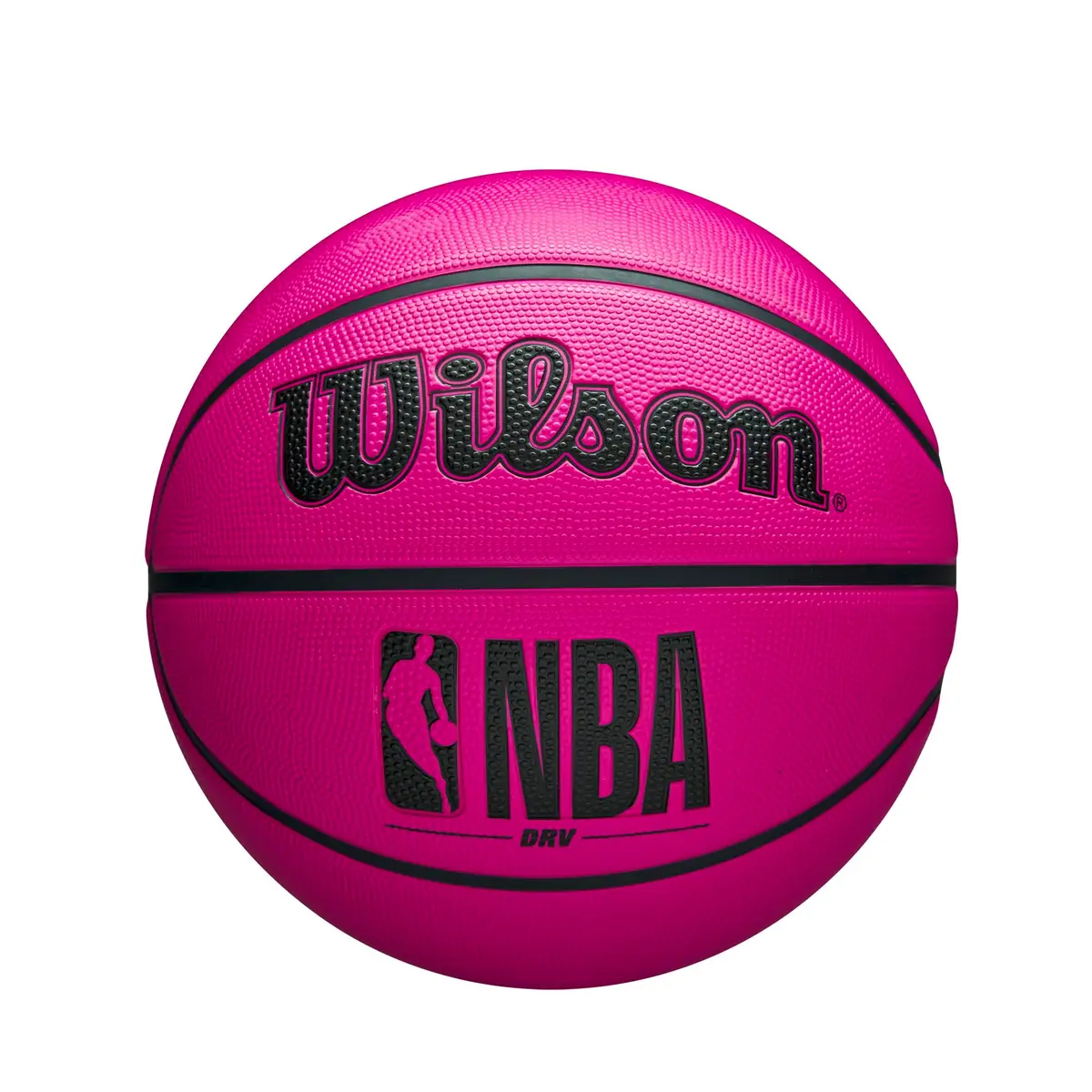 WILSON NBA DRV Outdoor Basketball with Pump - Pink, Size 5 | Durable Outdoor Play - main product image