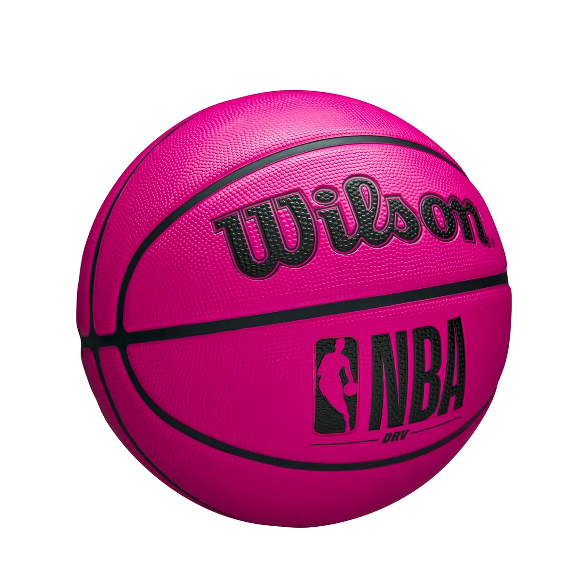 WILSON NBA DRV Outdoor Basketball with Pump - Pink, Size 5 | Durable Outdoor Play - view 2