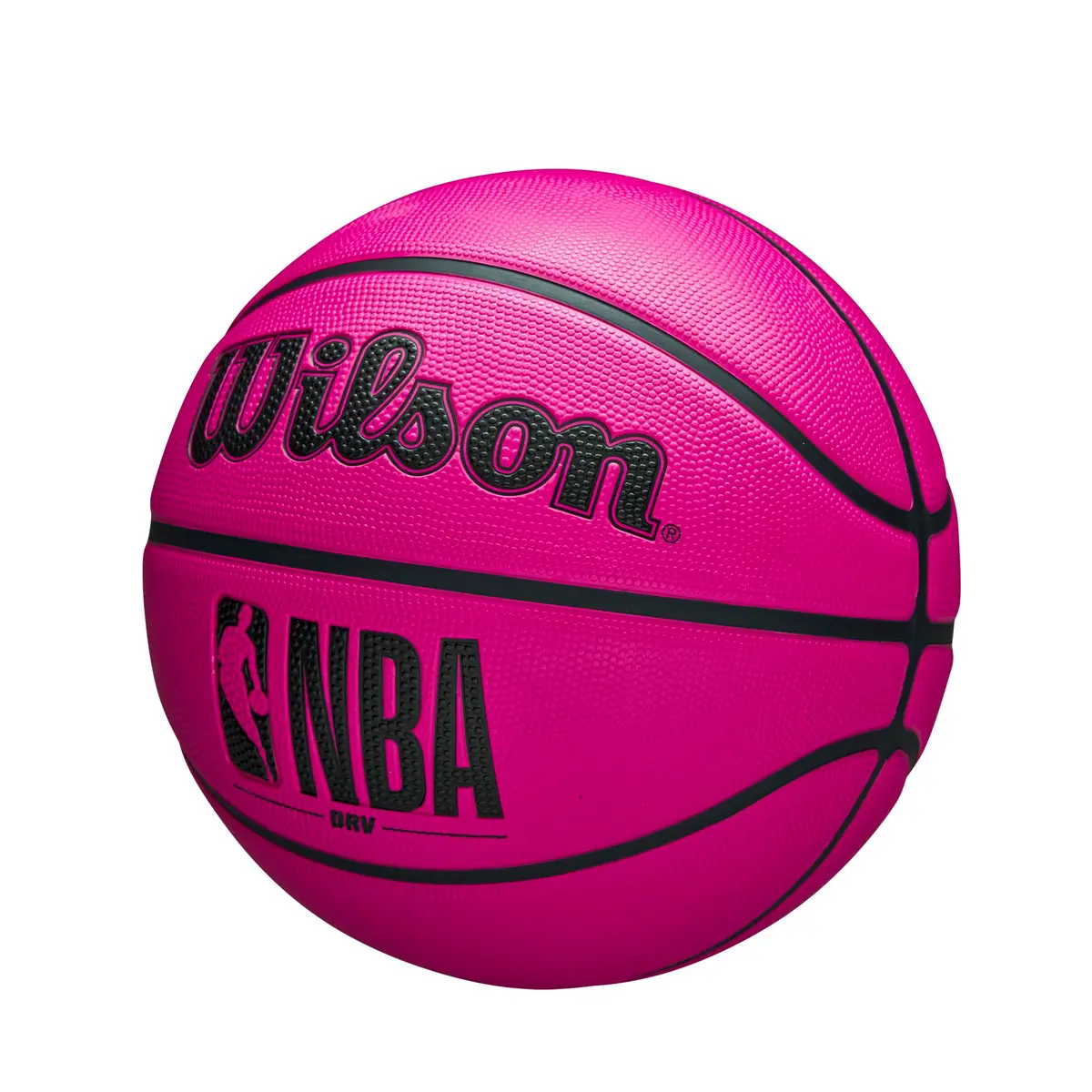 WILSON NBA DRV Outdoor Basketball with Pump - Pink, Size 5 | Durable Outdoor Play - view 3