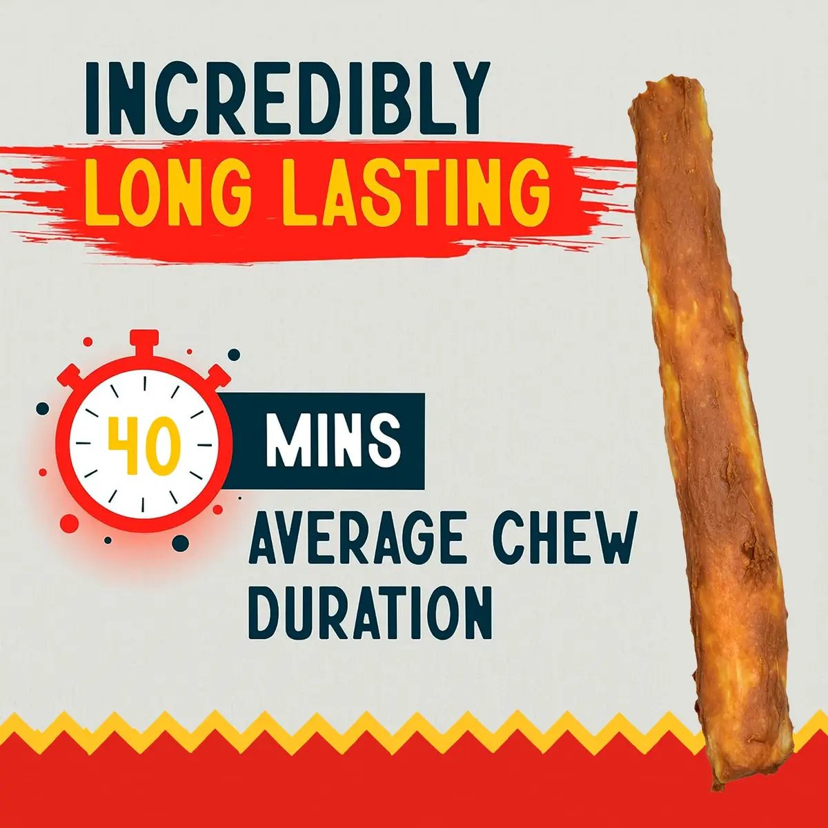 Canine Chews 10" Chicken Coated Dog Rawhide Retriever Rolls | Long-Lasting & Healthy Dental Chew for Large Dogs - view 4