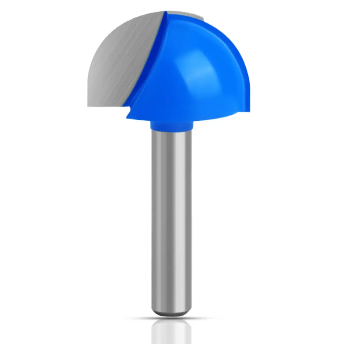 ASNOMY Core Box Router Bit 1" Cutting Diameter, 1/4" Shank, 2 Flutes | Solid Carbide Round Nose Cove Bit - main product image