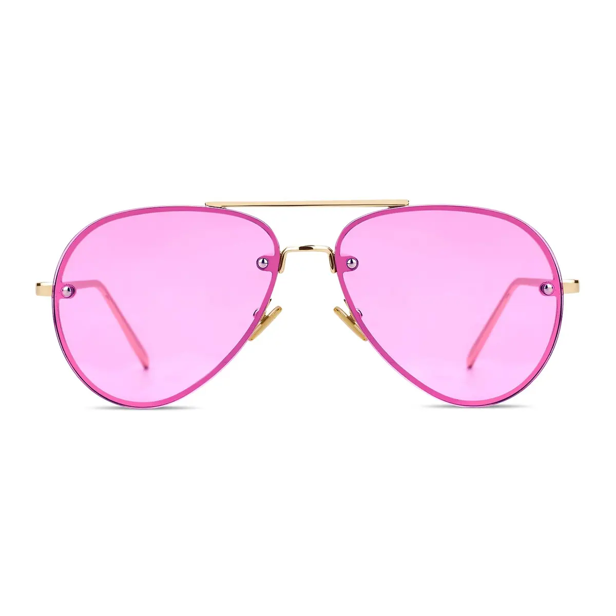 Freckles Mark Oversized Aviator Sunglasses Purple Tint 62mm | UV400 Protection - main product image