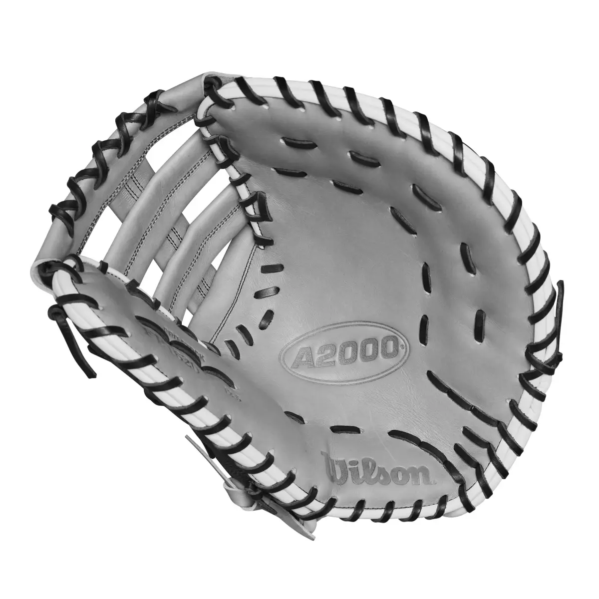 Wilson 2024 A2000 1620 12.5” Fastpitch First Base Mitt - Right Hand Throw, Black/Grey/Red | Pro Stock Leather - view 3