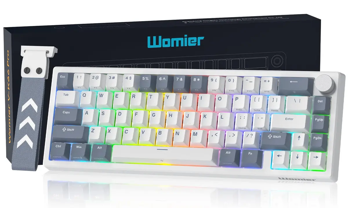 Womier VK66 PRO 60% Gaming Keyboard Wired, Creamy Mechanical Keyboard QMK/VIA | RGB, Hot Swappable, Compact - main product image
