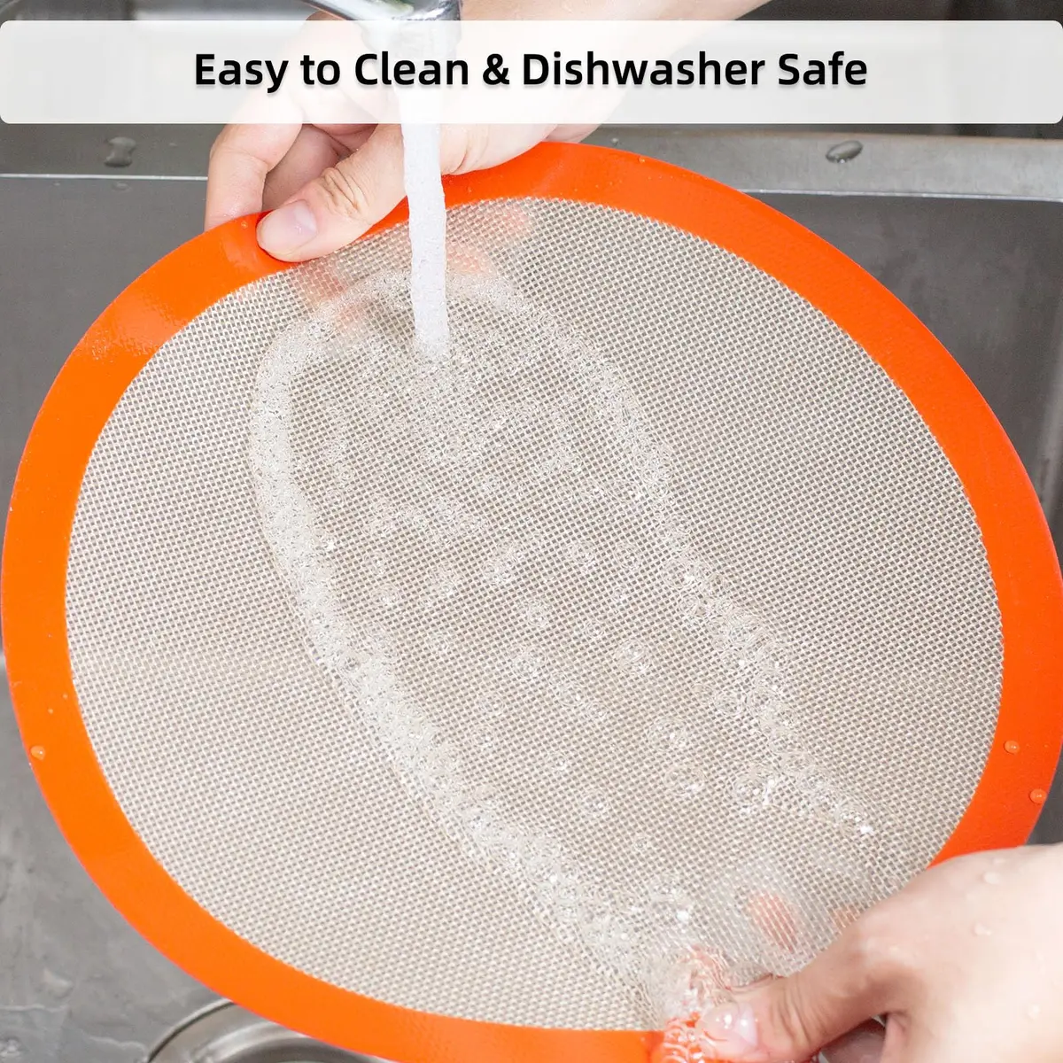 AMYONE Round Silicone Baking Mat 11.75" | Non-Stick, Food Grade, Reusable - view 4