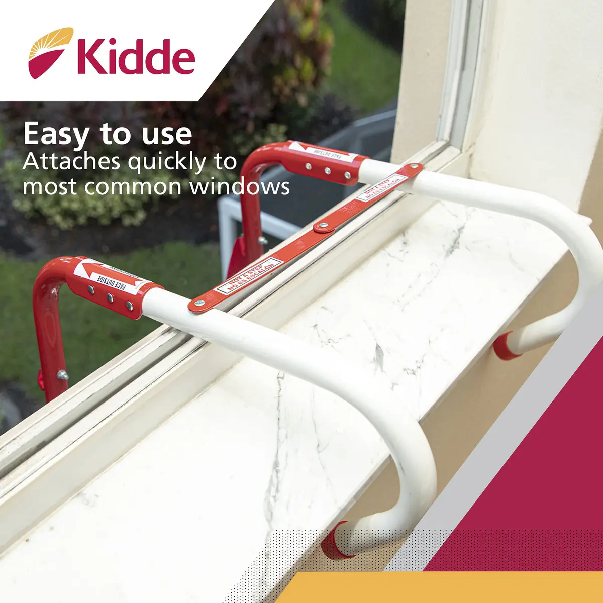Kidde Fire Escape Ladder & Extinguisher Bundle | 13-Foot Ladder & 2x 2.5lb Extinguishers - view 3