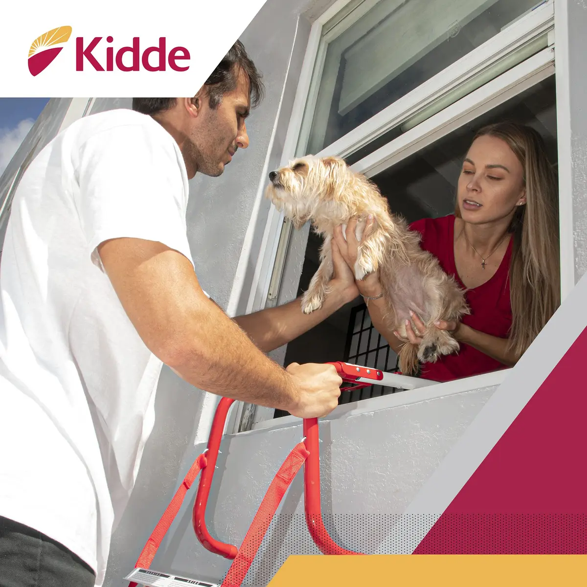 Kidde Fire Escape Ladder & Extinguisher Bundle | 13-Foot Ladder & 2x 2.5lb Extinguishers - view 4