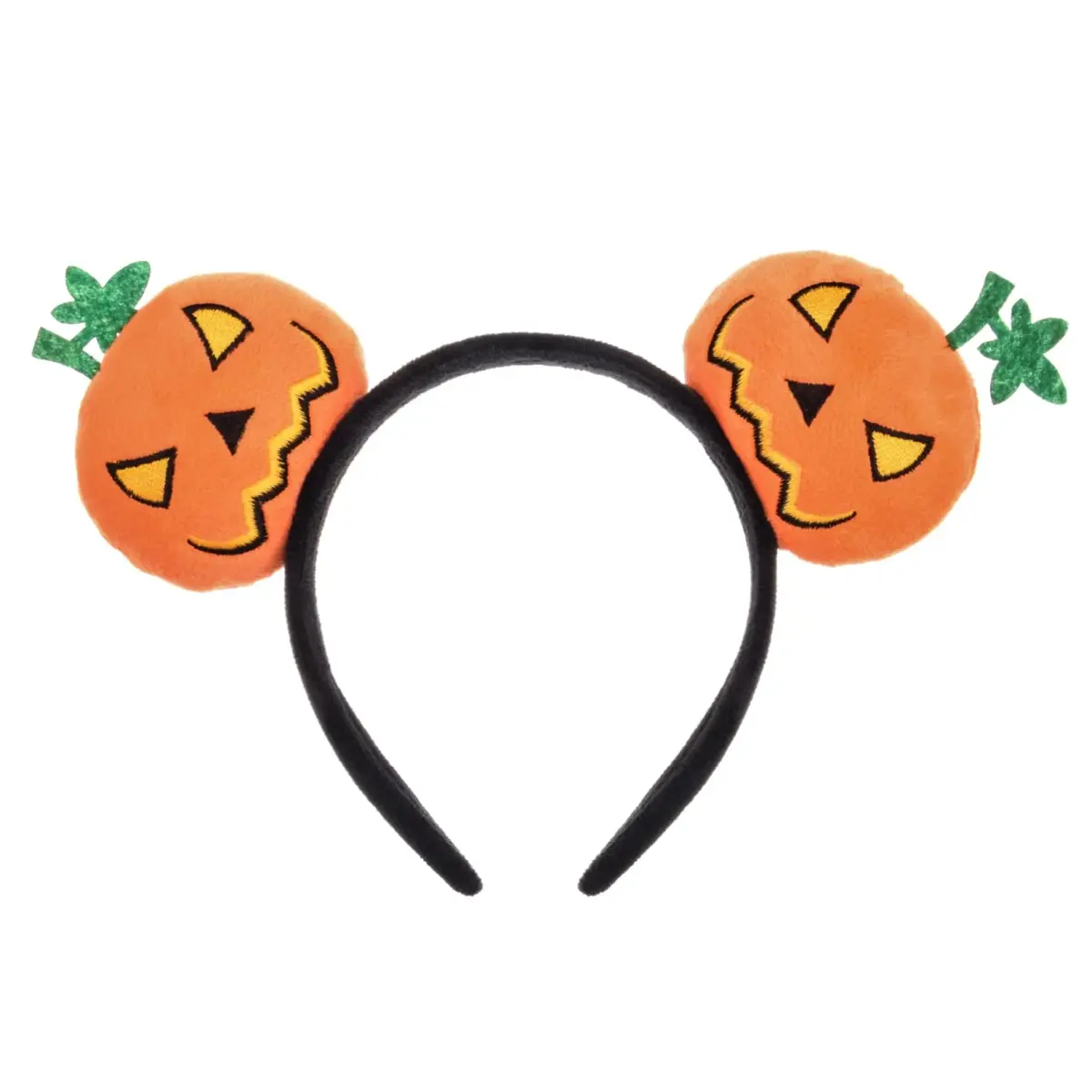 A Miaow Sparkling Headband Glitter Bow Hair Hoop Women Adults Butterfly Sequin Hair Clasp Costume (Orange Pumpkin) | Hand-Made with Exquisite Workmanship - main product image