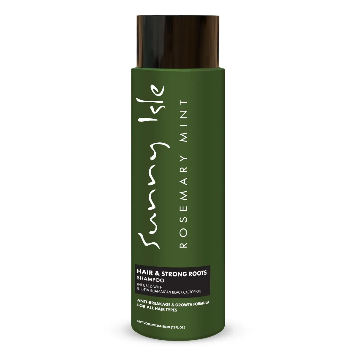Sunny Isle Rosemary Mint Hair & Strong Roots Shampoo 12oz | Biotin Infused, Color Safe, Strengthening Formula - main product image
