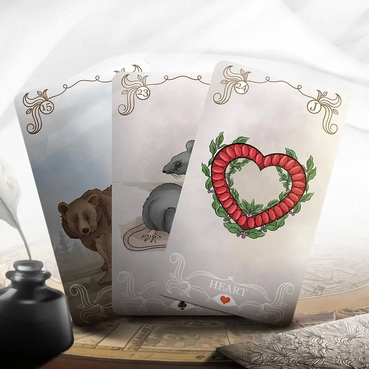 OMNITO Borderless Oracle Magic Lenormand Deck | Wisdom Cards for Love and Life | Vintage 36-Card Set with Guide Book for Soul, Destiny, and Fortune Reading - view 7