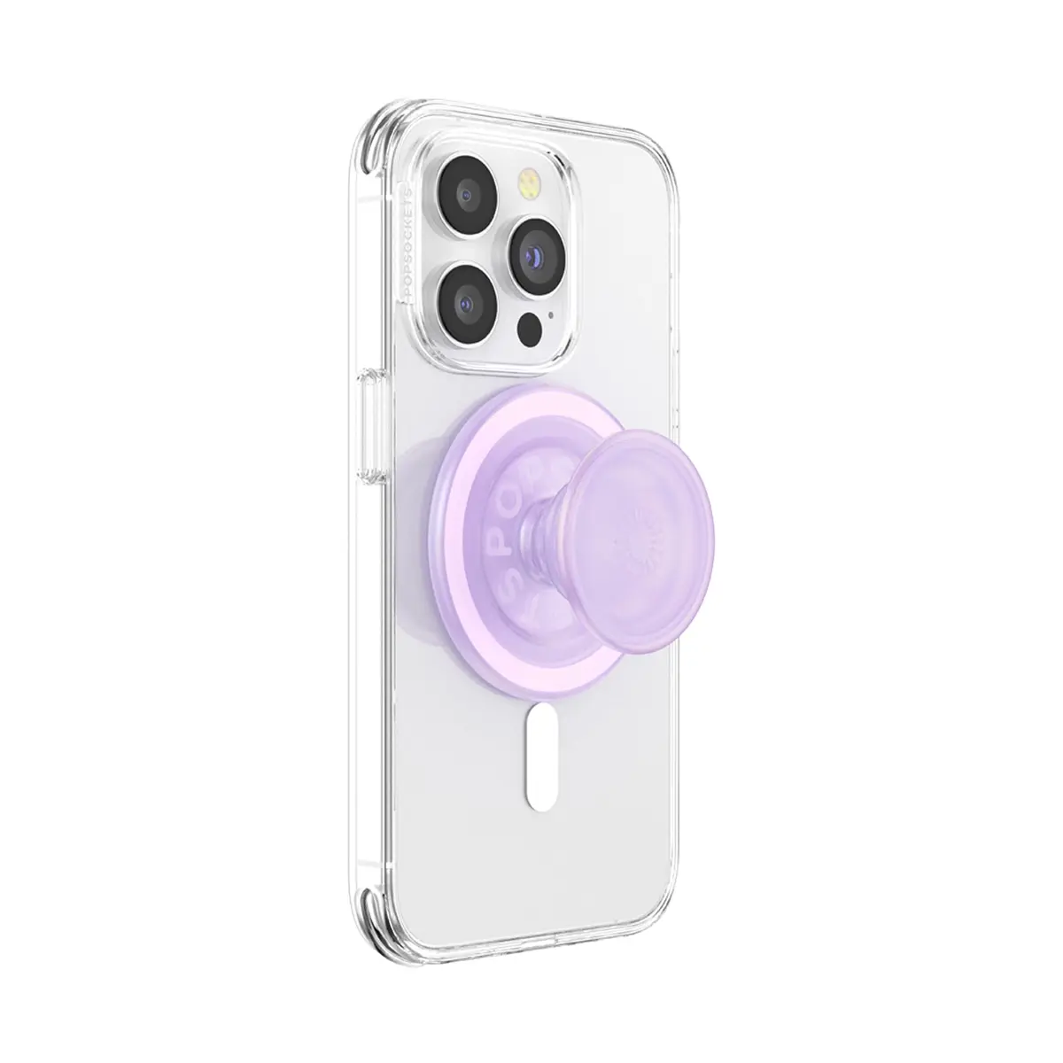 PopSockets Phone Grip for MagSafe | Magnetic Stand & Grip, Opalescent Clear - view 2