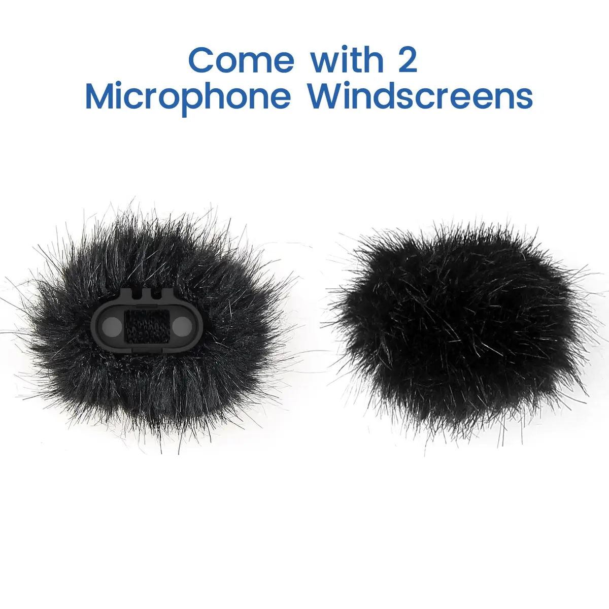 YEAOI 2-Pack Furry Microphone Windscreens for Hollyland Lark M1 & C1 | Noise Reduction & Crystal Clear Voice - view 6