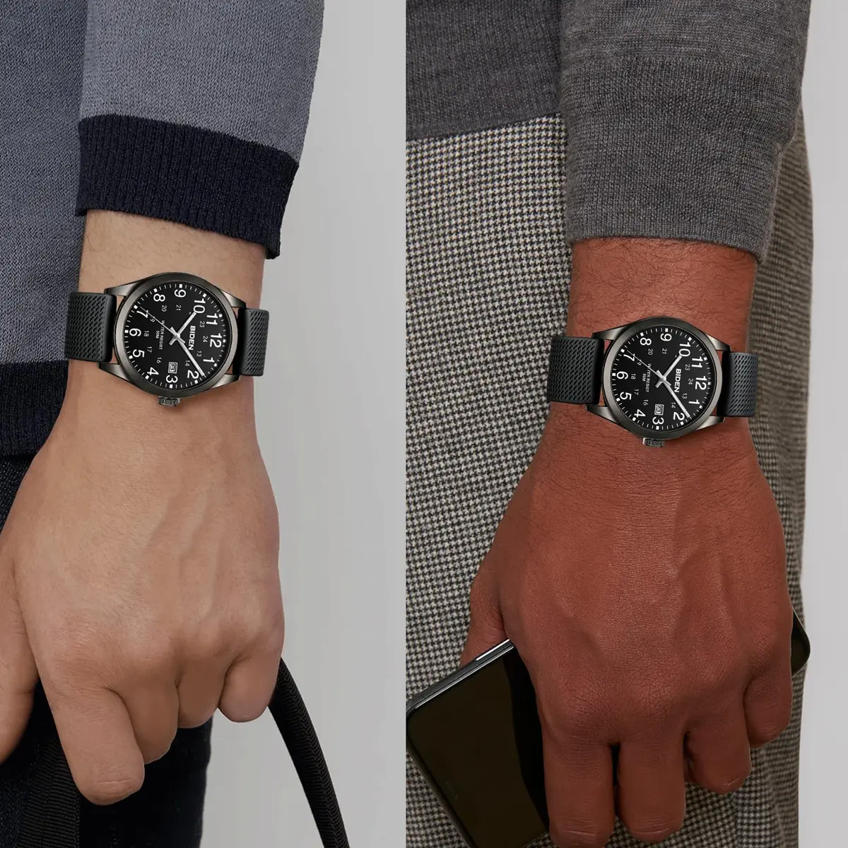 LN LENQIN Analog Quartz Sports Watch 40mm (1.57 inch) | Military Style with Luminous Dial - view 5