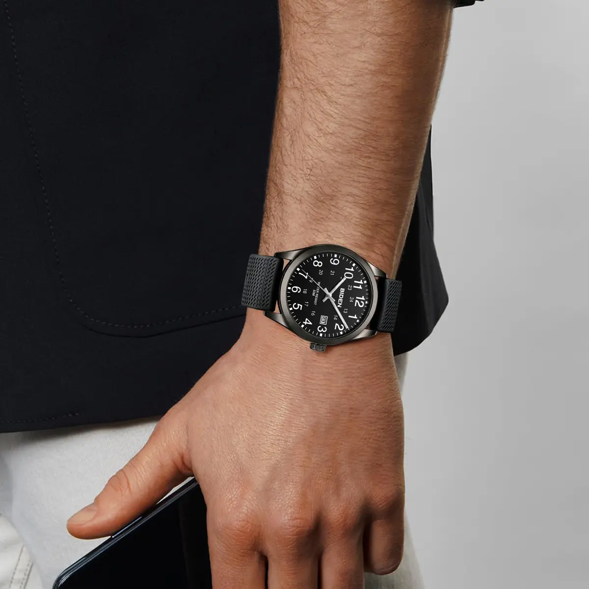 LN LENQIN Analog Quartz Sports Watch 40mm (1.57 inch) | Military Style with Luminous Dial - view 6