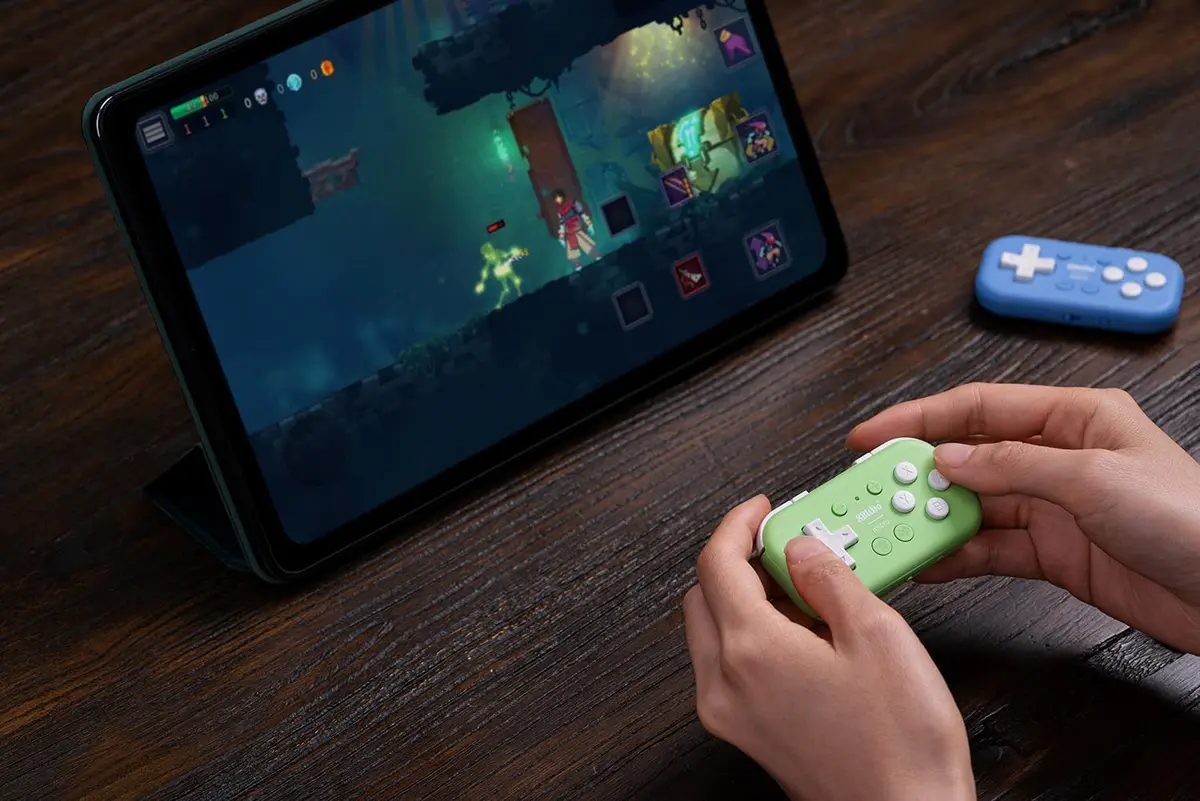 8Bitdo Micro Bluetooth Gamepad Green | Pocket-sized Mini Controller for Switch & Android - view 8