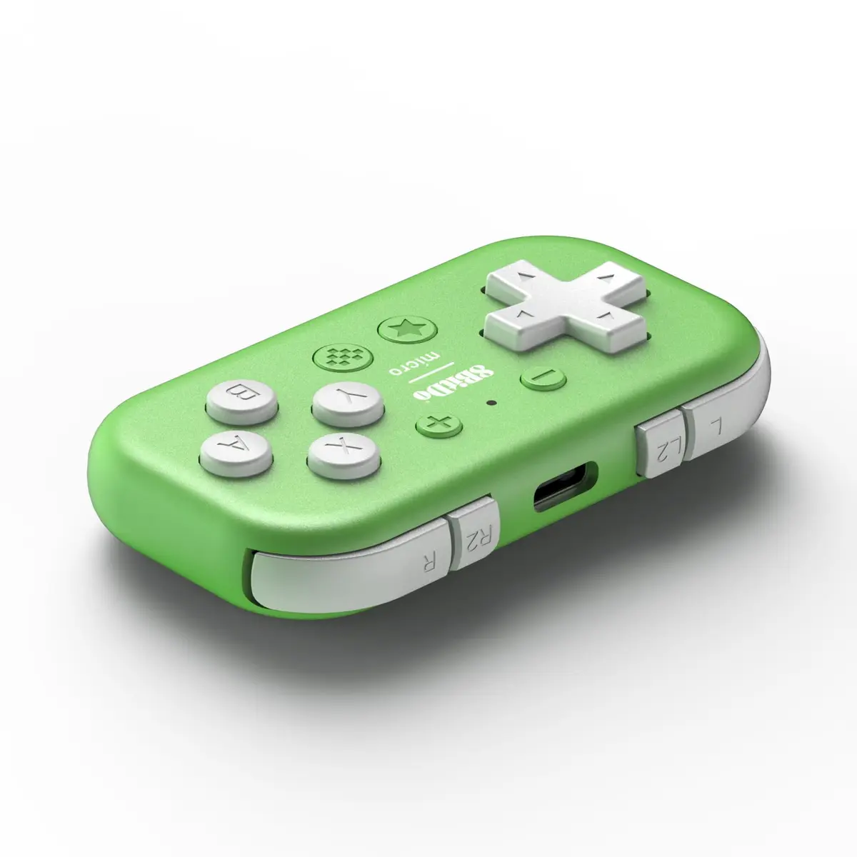8Bitdo Micro Bluetooth Gamepad Green | Pocket-sized Mini Controller for Switch & Android - view 2