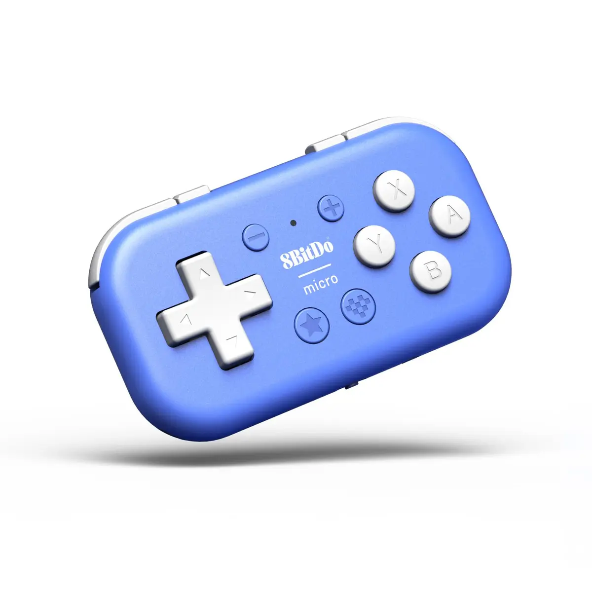 8Bitdo Micro Bluetooth Gamepad Pocket-sized Mini Controller Blue | 5cm (1.97in) x 10cm (3.94in) x 1.27cm (0.5in) - main product image