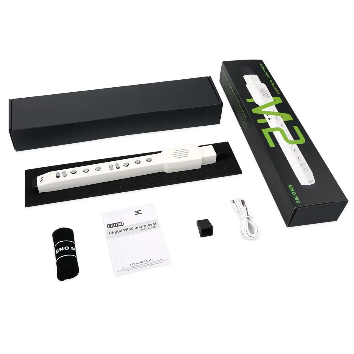 EX M2 Digital Wind Instrument Electric Saxophone 12 Tones 3 Modes White - view 9