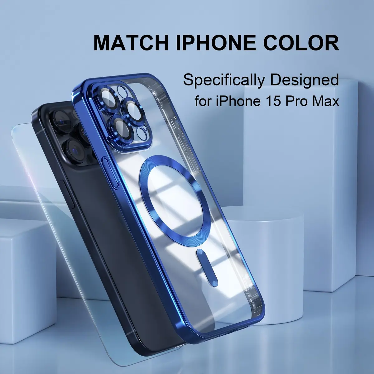 Misea Magnetic for iPhone 15 Pro Max Case Compatible with MagSafe | Crystal Clear, Shockproof & Dustproof - view 7
