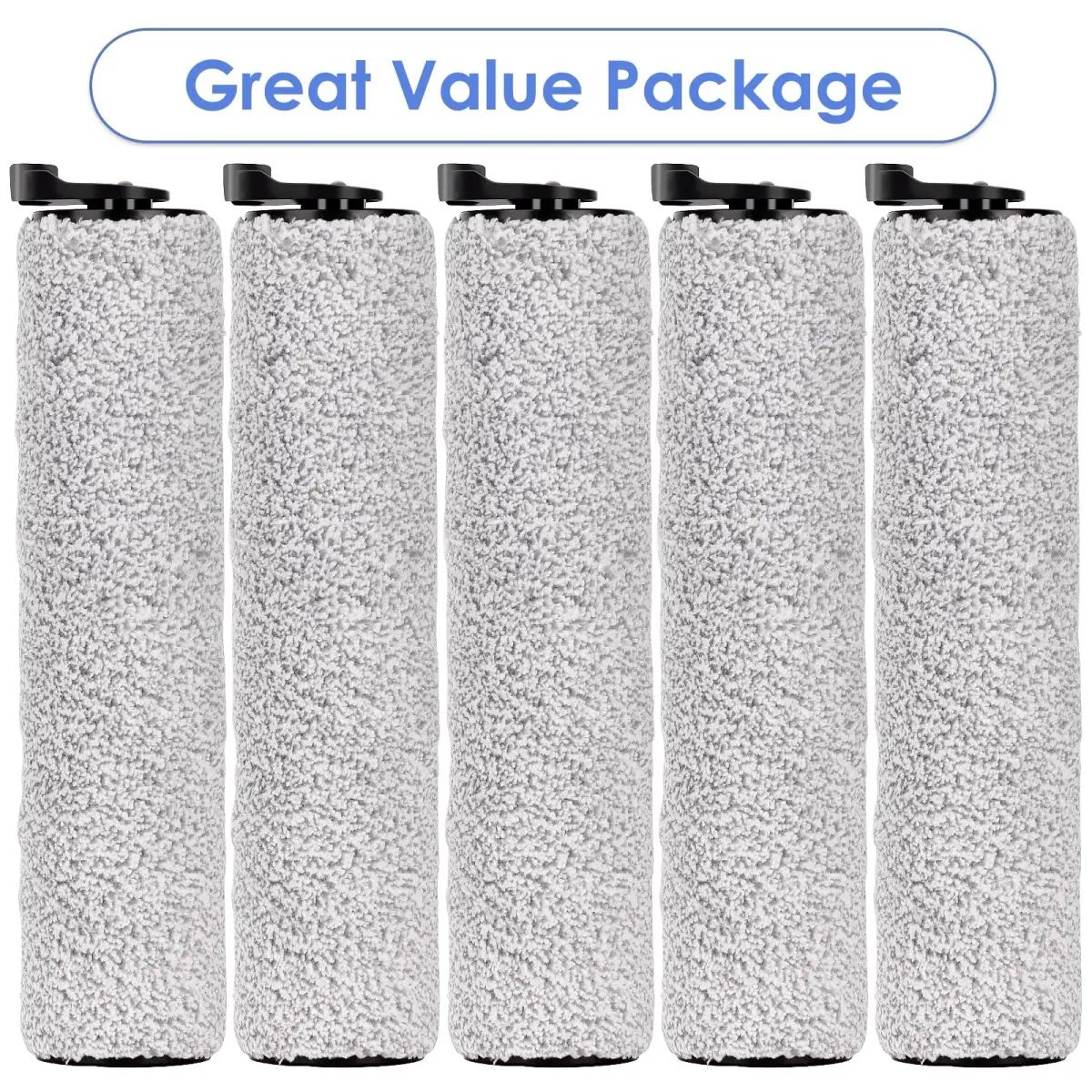 MIBUMIKI Replacement Brush Rollers for Tineco iFloor 3/S3/iFloor 2 | 5 Pieces, Microfiber Soft Bristles - view 5