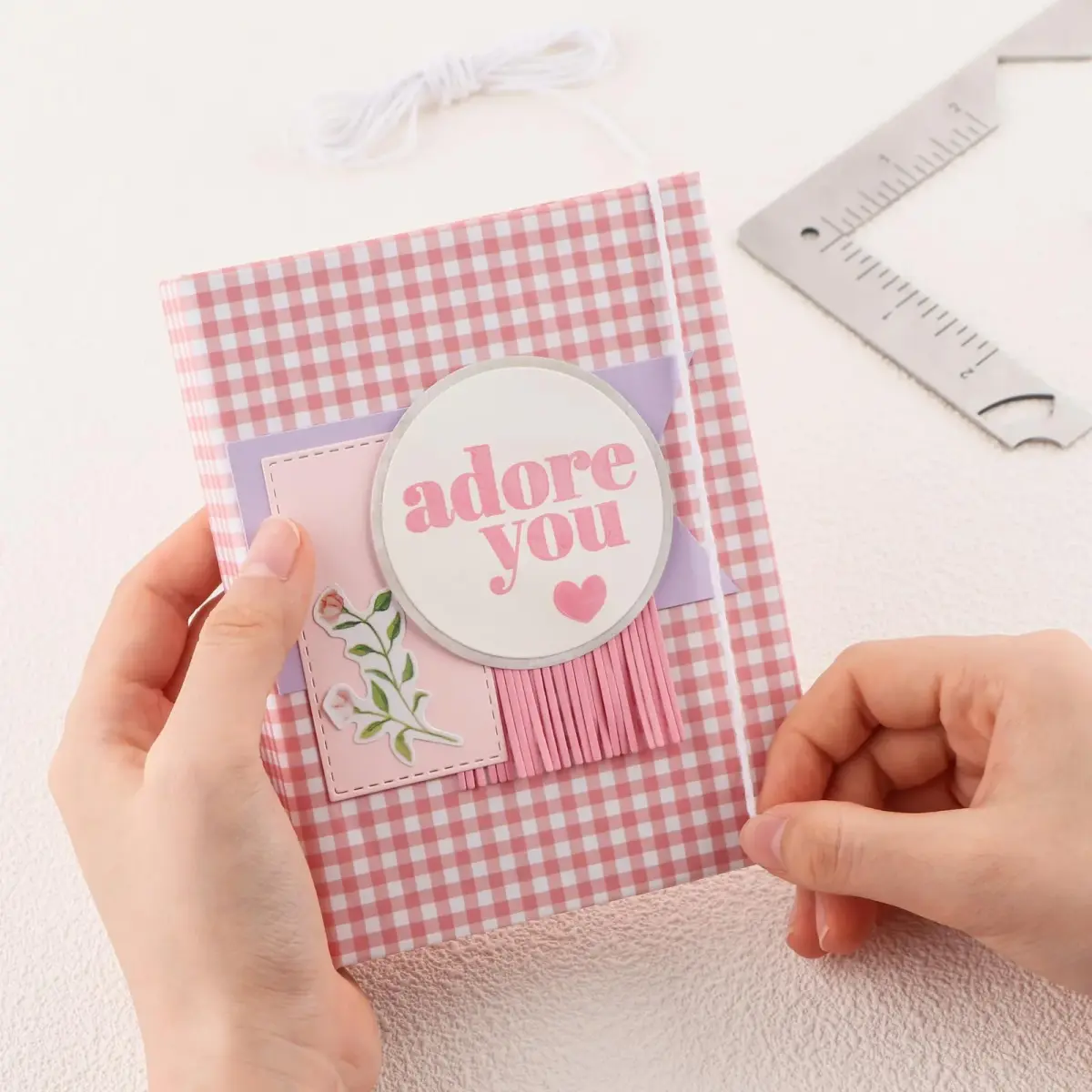 BAOFALI 5-in-1 Book Cover Guide Tool 19.6cm x 10.2cm | Stainless Steel Metal for DIY Bookbinding - view 3