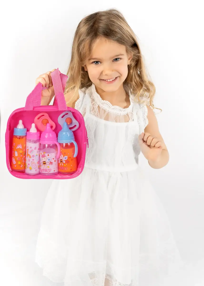 fash n kolor My Sweet Baby Disappearing Doll Feeding Set with 2 Bottles & Pacifier | Ages 3-10 Years - view 3