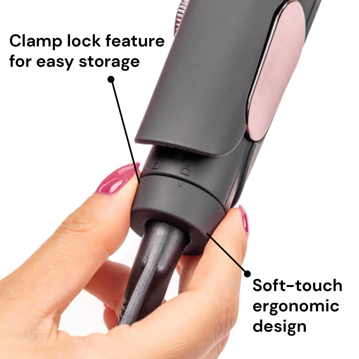 L'ANGE HAIR Le Titane Titanium Flat Iron 1.75" Plates | Infrared Heat & Adjustable Temp for All Hair Types - view 4