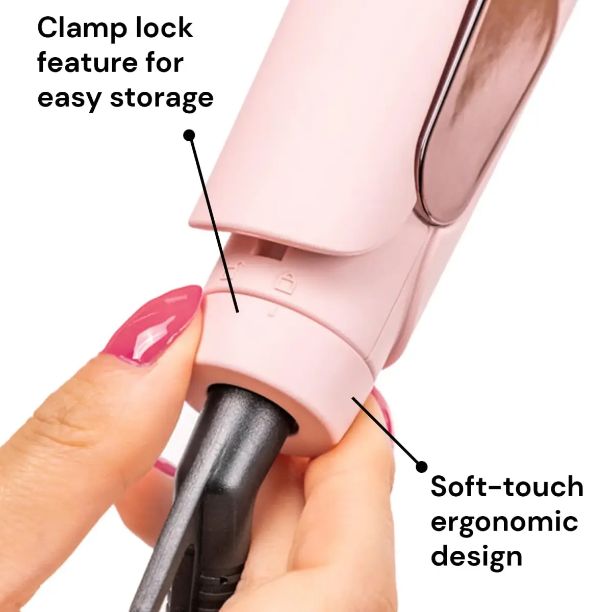 L'ANGE HAIR Le Titane 1.75" Titanium Flat Iron | Hair Straightener with Curved Edges & Infrared Heat - view 5
