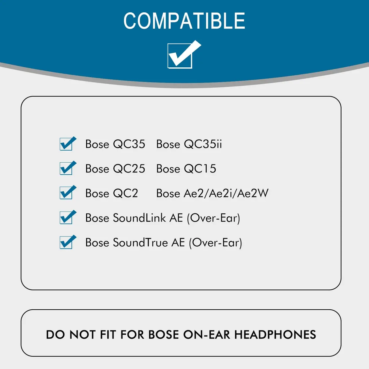GEVO Cooling Gel Ear Pads for Bose QC35 & QC35ii (QuietComfort 35) - Silver | Breathable & Durable Comfort - view 2