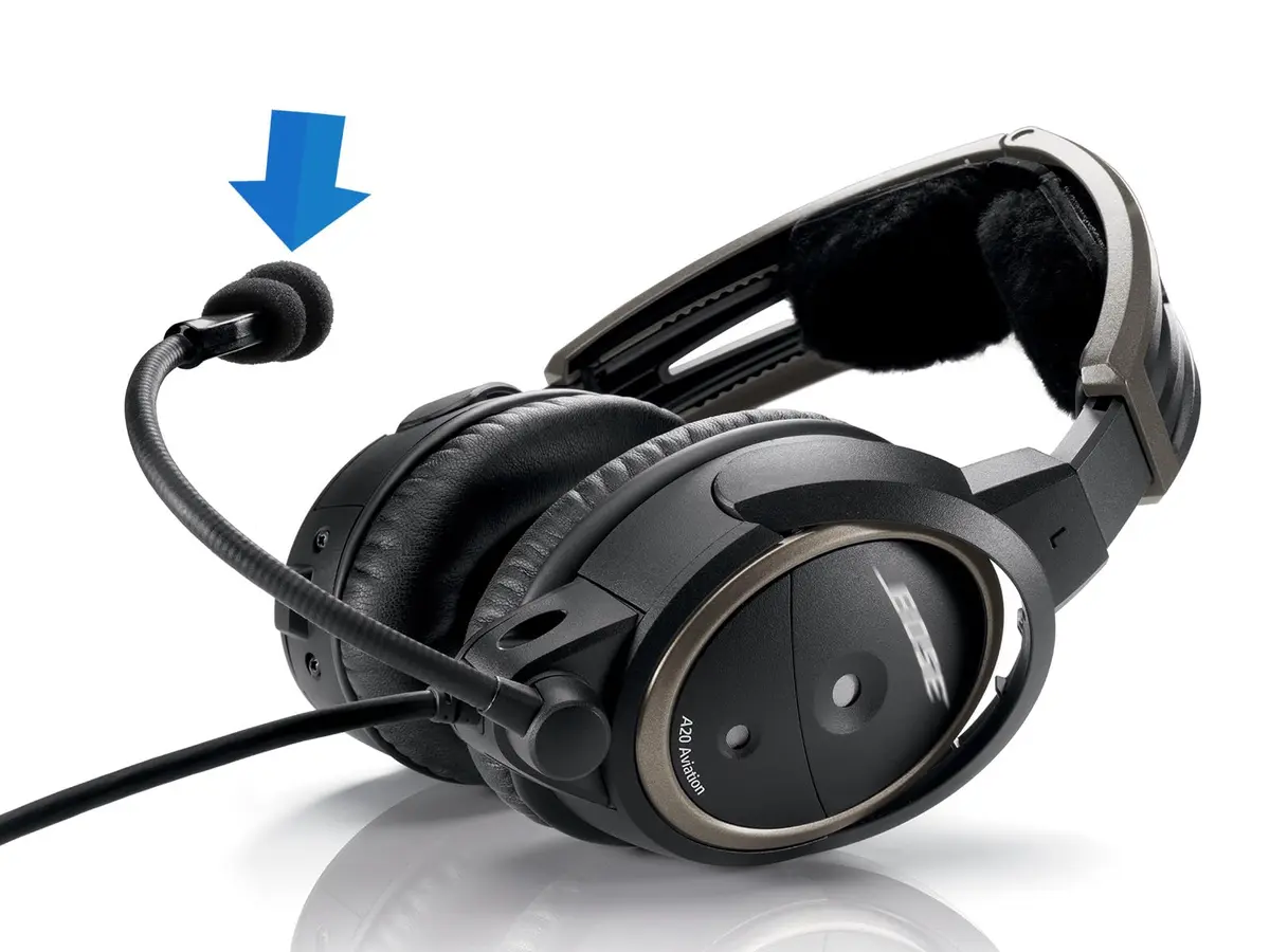 LEFXMOPHY Aviation Headset Mic Cover for Bose A20 & A30 | Wind Noise Blocker, Washable, Dust & Moisture Protection - view 2