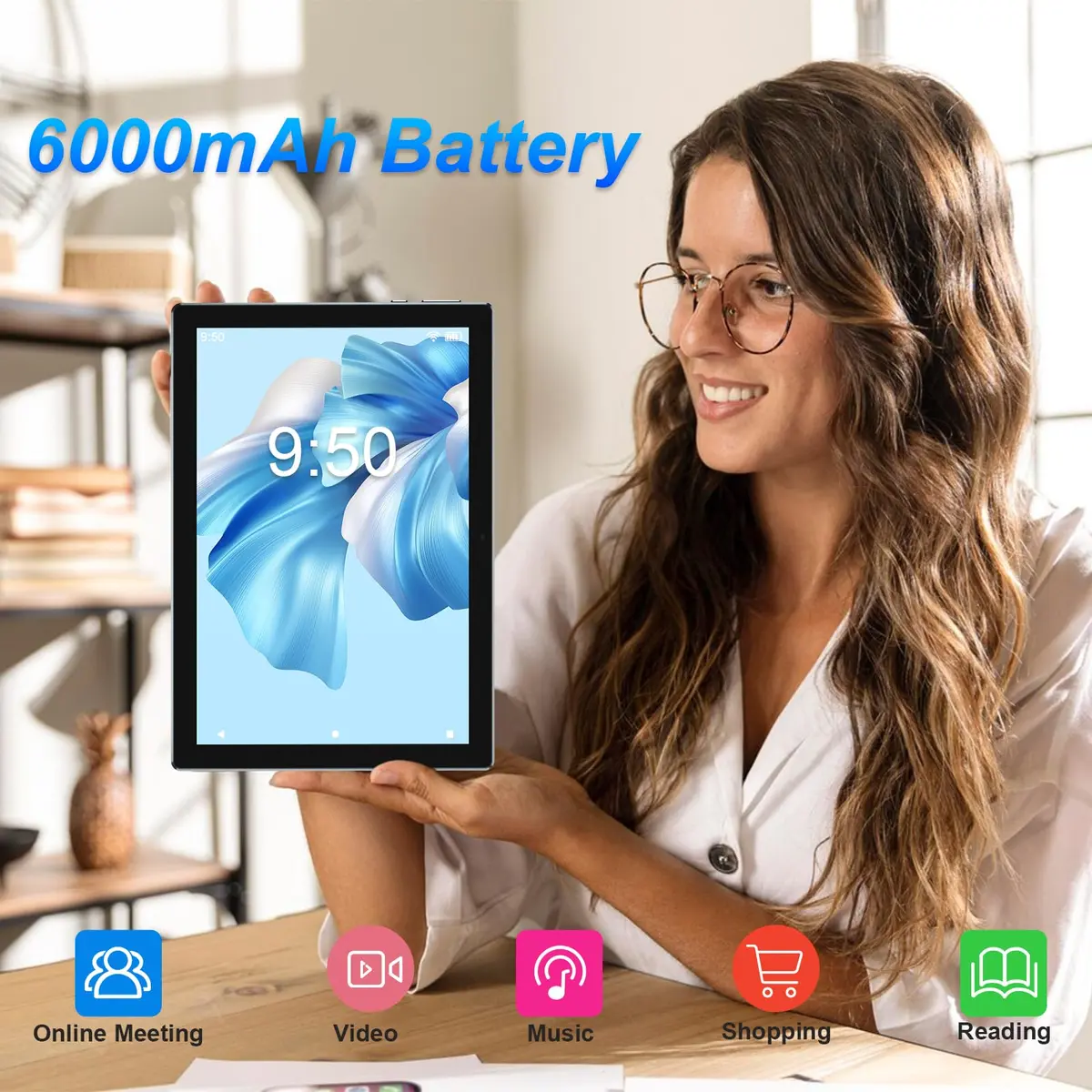 IWEGGO Android 15 Tablet 10 Inch 18GB RAM 128GB ROM | 2TB Expandable, 2.4G/5G WiFi6, 6000mAh Battery - view 6