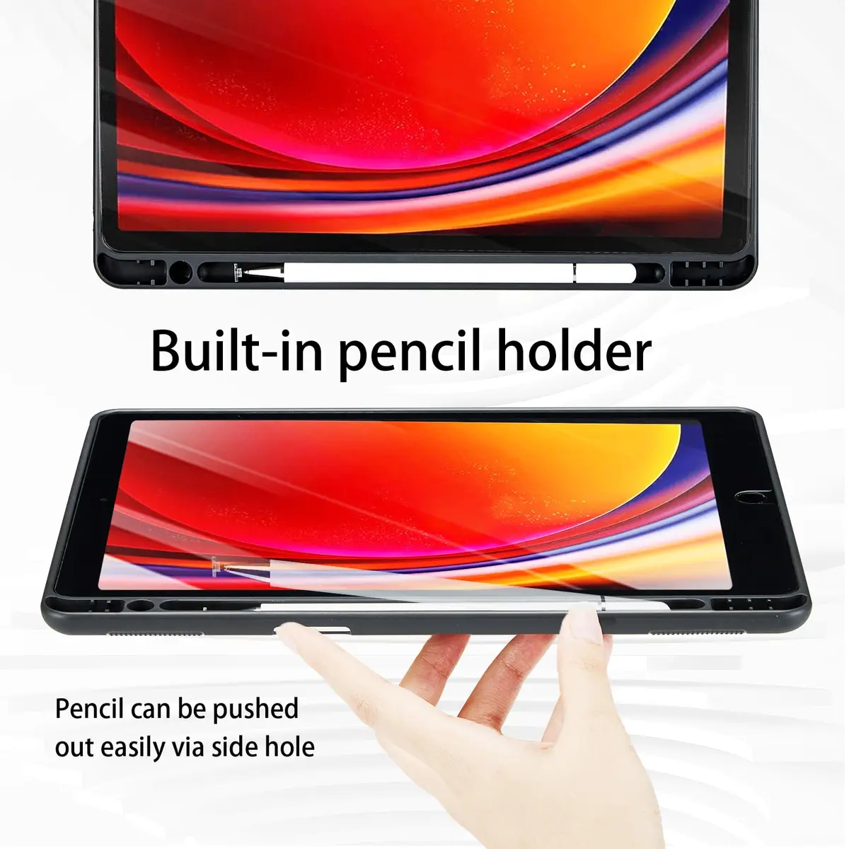 Oduio Blue PU Leather Folio Stand Cover for Samsung Galaxy Tab S10 Plus 12.4" | Auto Wake/Sleep - view 5