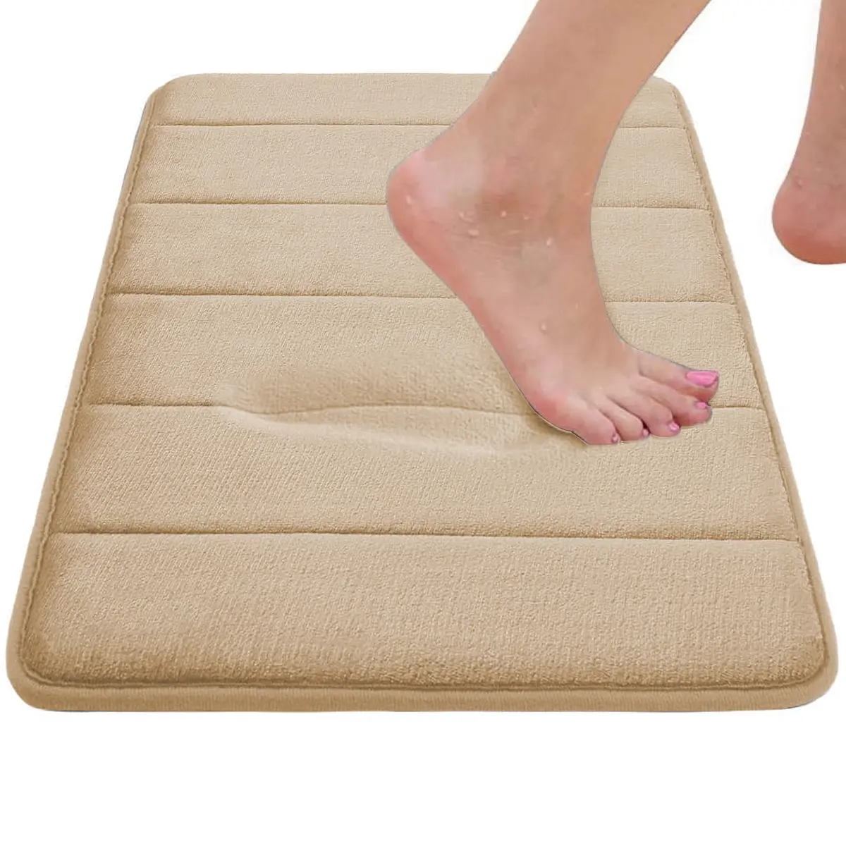 RUN HELIX Memory Foam Bath Mat Set 3 Piece | Super Water Absorption & Non-Slip Comfort (32"x20"+16"x24"+20"x32") - view 5