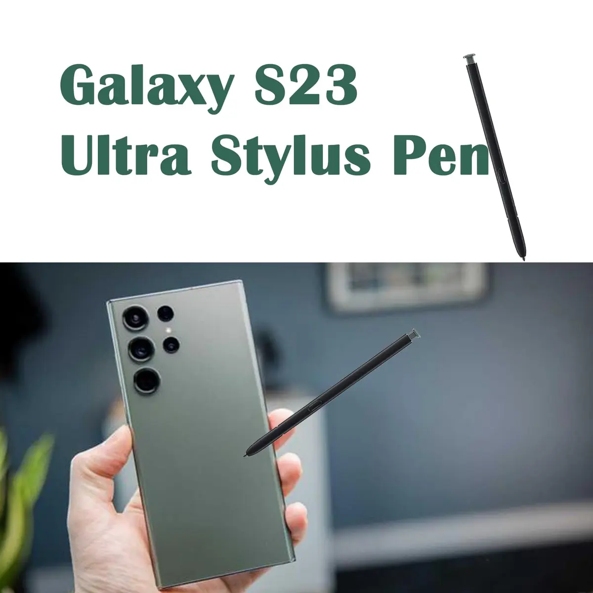 CaoXiong 2 Pcs Galaxy S23 Ultra S Pen Replacement (Green) | High Precision, Pressure Sensitive - view 2