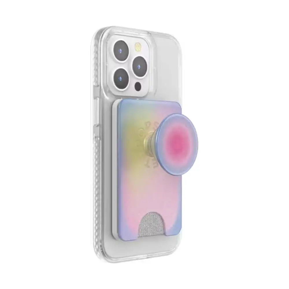 PopSockets Phone Wallet for MagSafe with Grip- Aura | Slim Magnetic Wallet for iPhone & Android - view 2