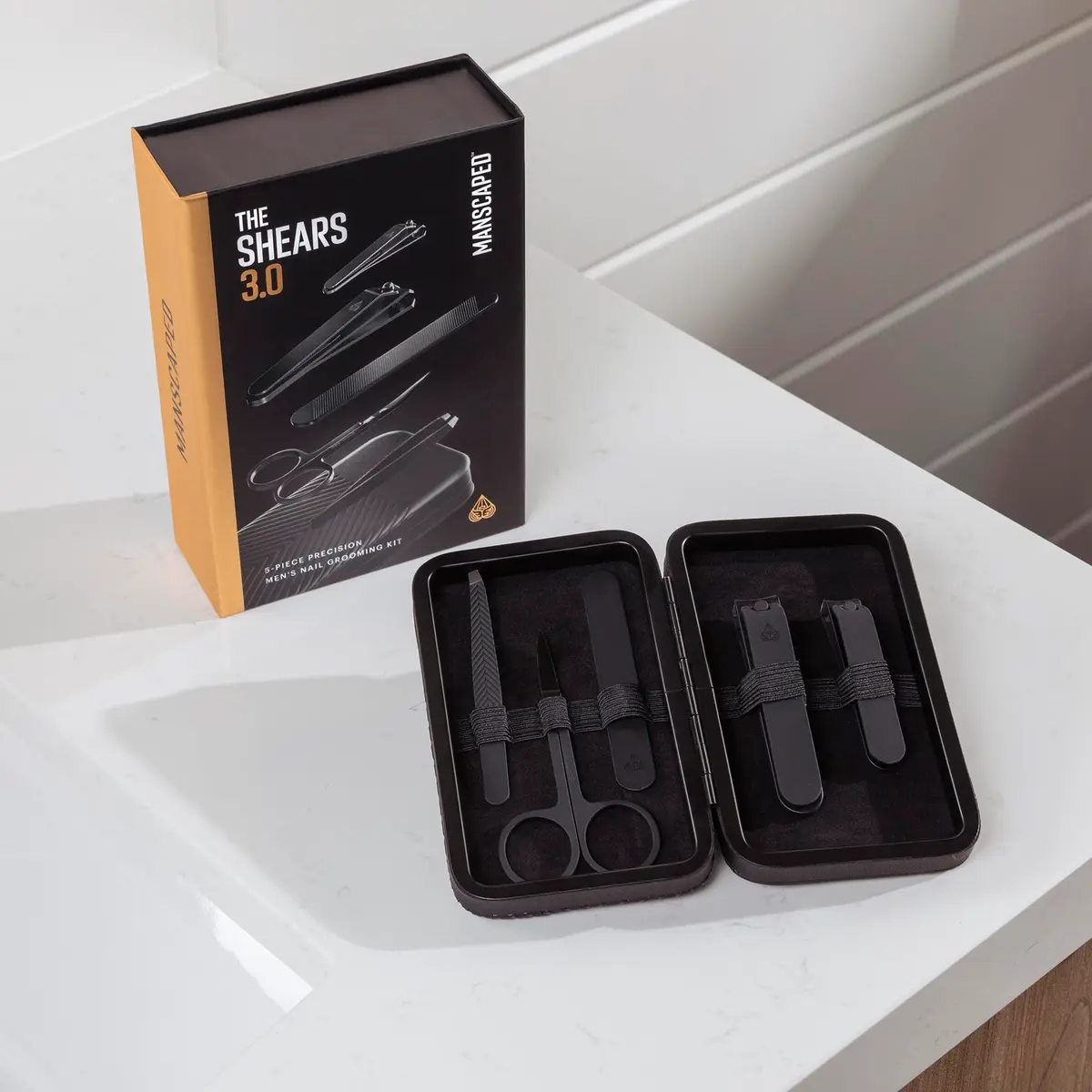 MANSCAPED® Shears 3.0, 5-Piece Precision Men’s Nail Grooming Travel Kit | Stainless Steel - view 9