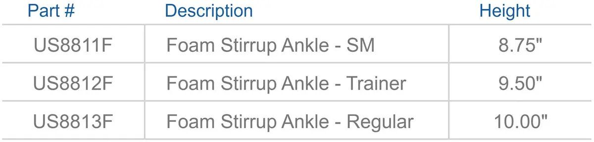United Ortho Foam Stirrup Ankle Brace Large | Support for Unstable & Injured Ankles - view 2